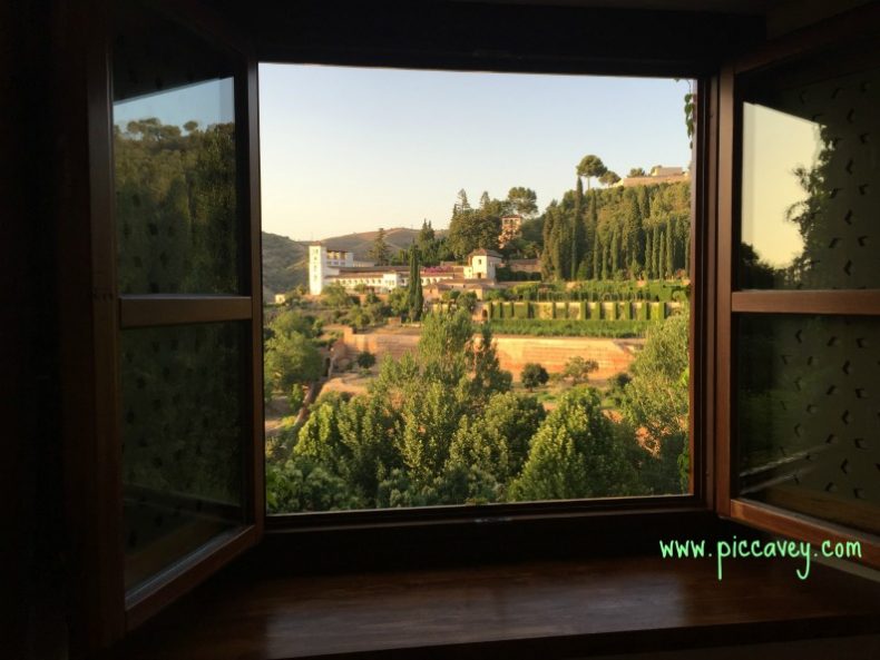 View from Parador Granada Spain