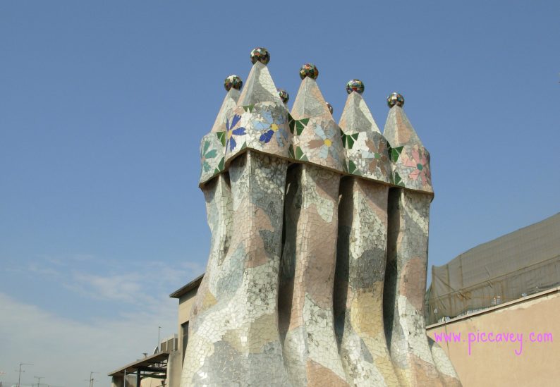Gaudi Architecture in Barcelona Spain