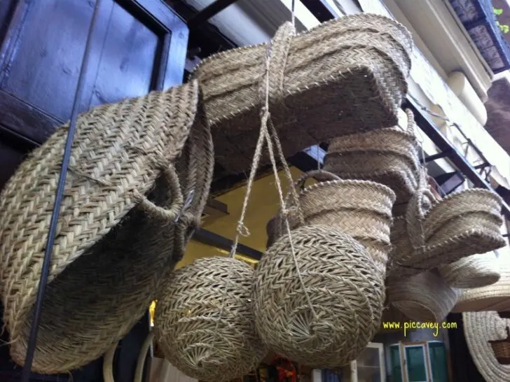 Spanish crafts Baskets in Valencia