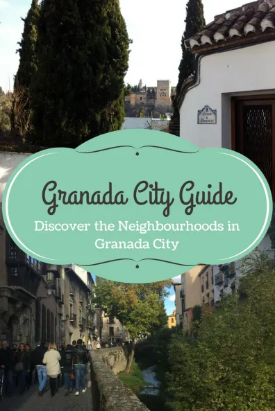 Neighbourhoods of Granada city Spain