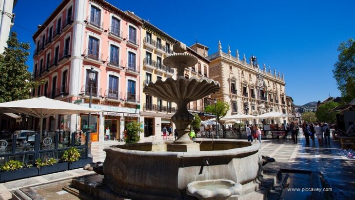 The Pilar del Toro Fountain & Plaza Nueva – The Centre of Granada