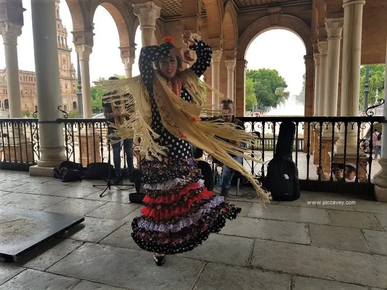 Flamenco Dancer in Seville Spain by piccavey