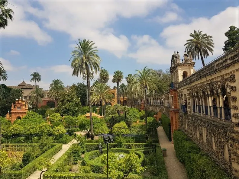 Gardens of the Real Alcazar Seville Spain