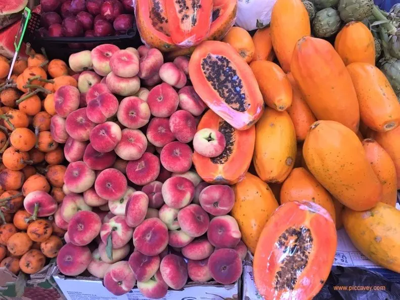 Tropical fruits Canary Islands Market tenerife