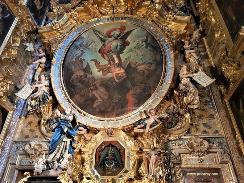 Archangels Chapel inside Jaen Cathedral Spain
