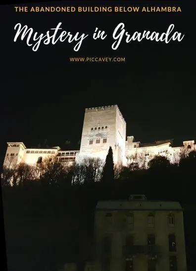 Mysterious Building below Alhambra Palace Granada