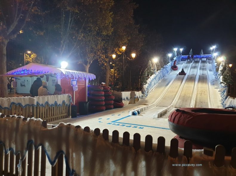 Christmas in Granada Spain Slide Sledge