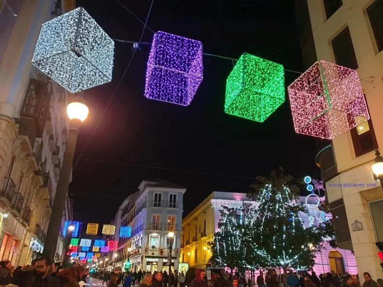 Granada Spain Christmas Lights