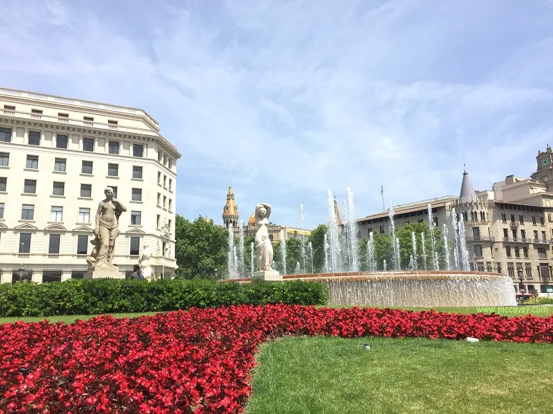 Plaza Catalunya Barcelona Spain