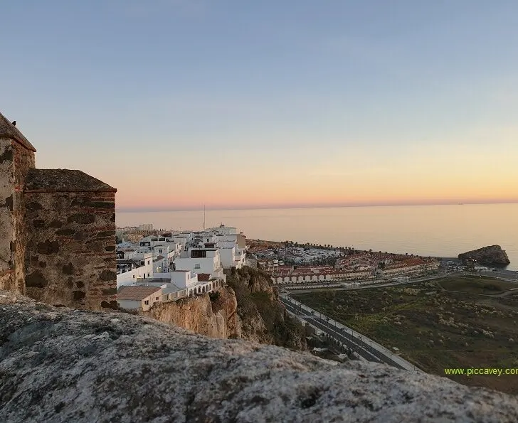 View from Salobrena Castle Costa Tropical Spain