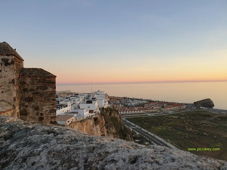 View from Salobrena Castle Costa Tropical Spain