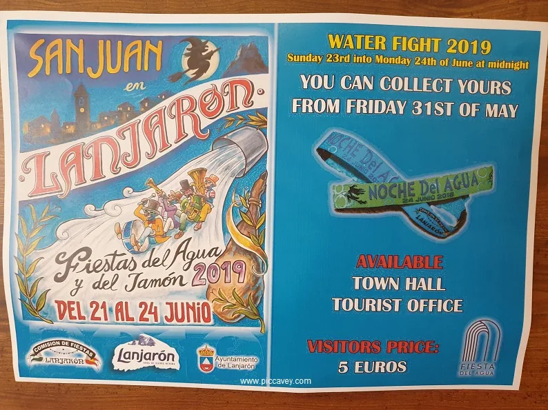  Lanjaron Water Fight June Alpujarra