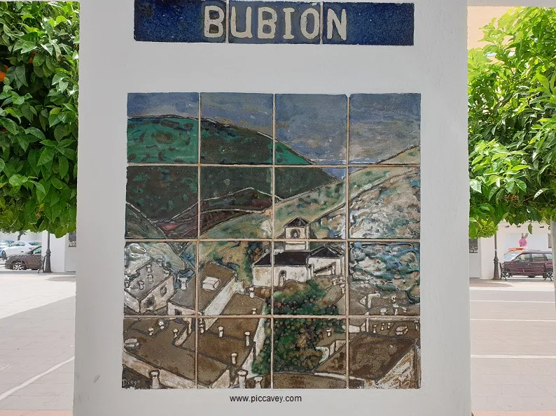 Bubion Plaque in Orgiva granada Spain.