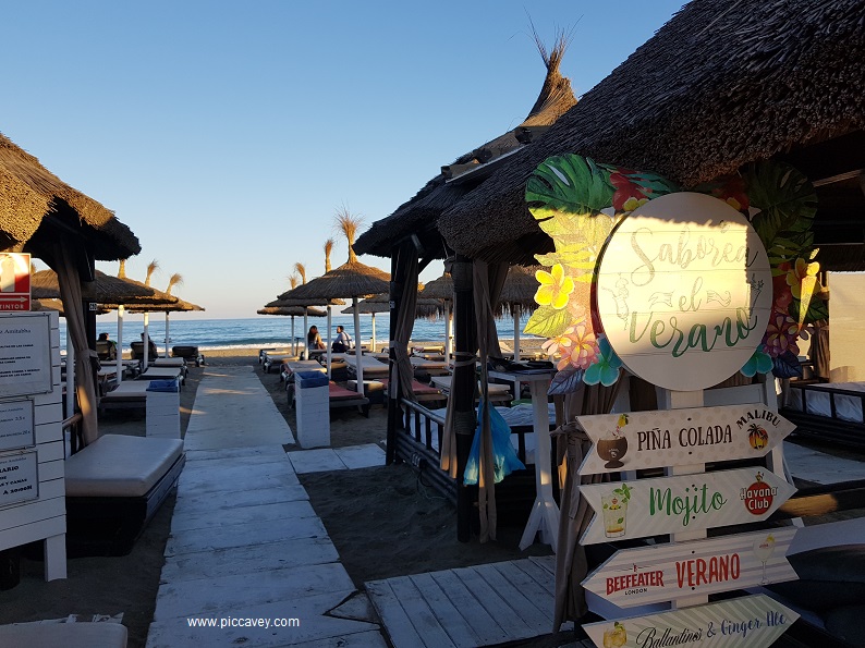 Malaga Beach Bar beach in Costa del Sol