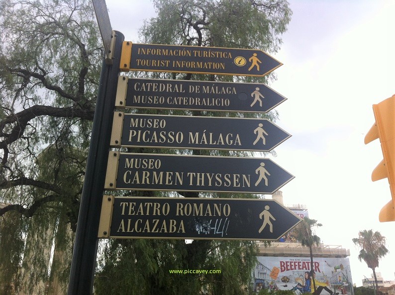 Malaga City Signpost