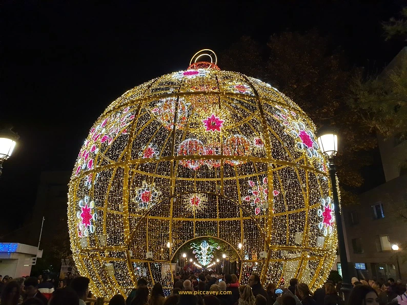 Christmas Lights in Granada Spain 2019