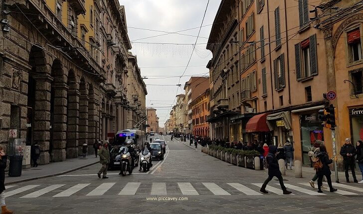 Streets of Bologna Italy
