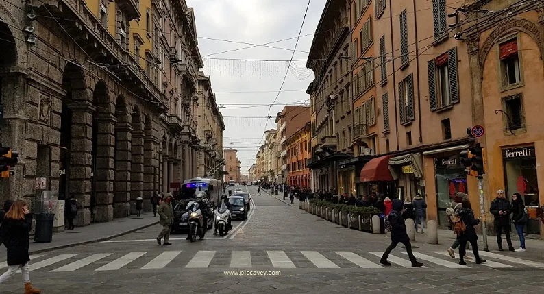 Streets of Bologna Italy
