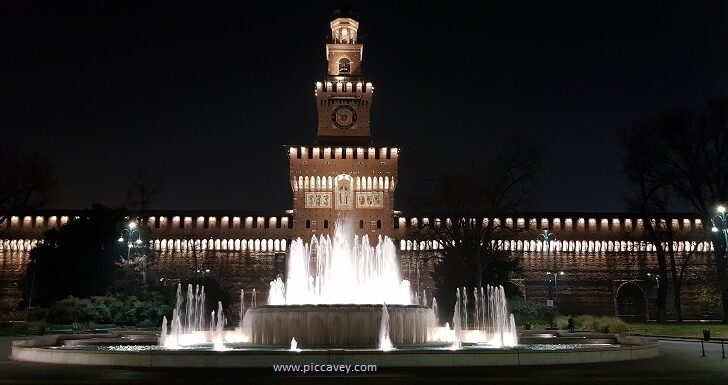 Castle in Milan Italy