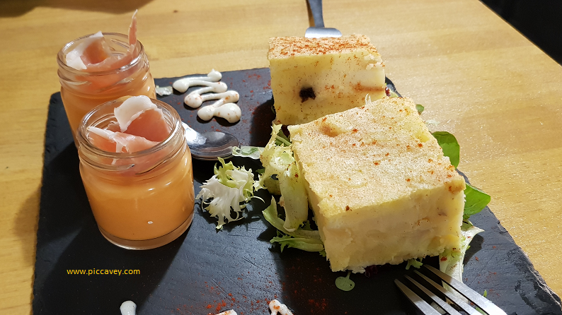 Tortilla de Patatas Tapa in Granada Spain