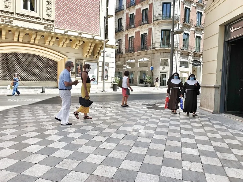 Face Masks in Granada Andalucia Spain