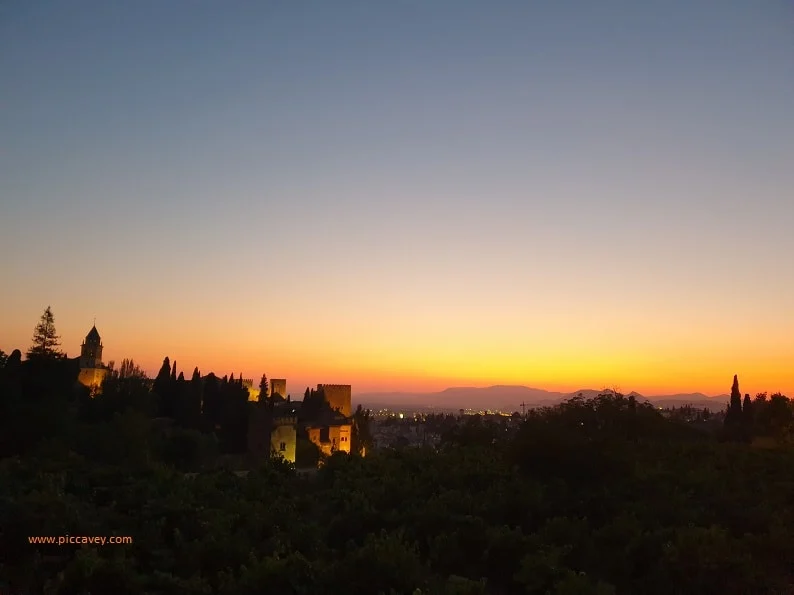 Sunset in Granada Blog