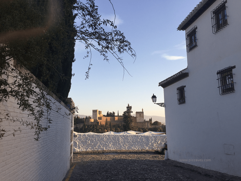 Mirador Views from Albayzin Granada in Spain 