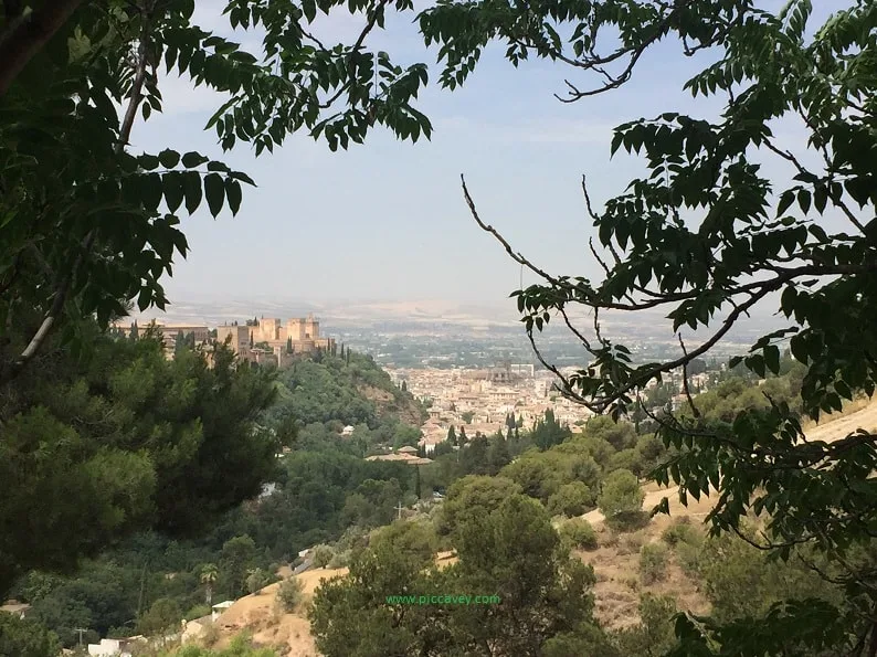 Views from Sacromonte in Granada Spain