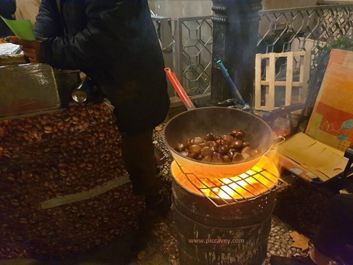 Roast Chestnuts in Granada Spain