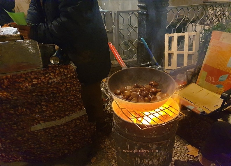 Roast Chestnuts in Granada Spain