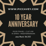 A blog about Spain - 10 Year Anniversary of Piccavey.com