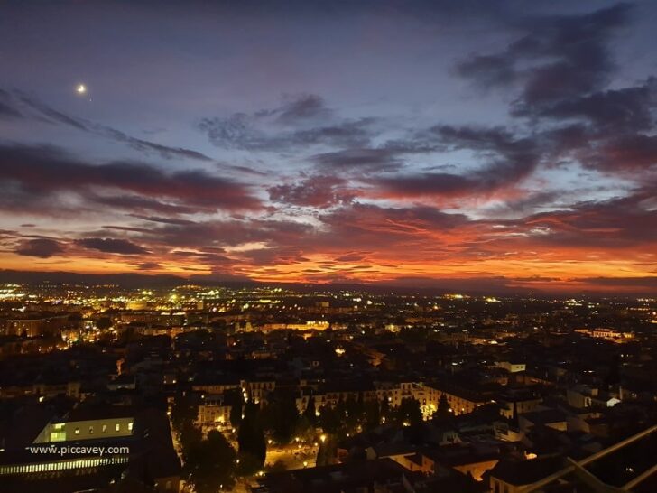 Sunset in Granada Spain