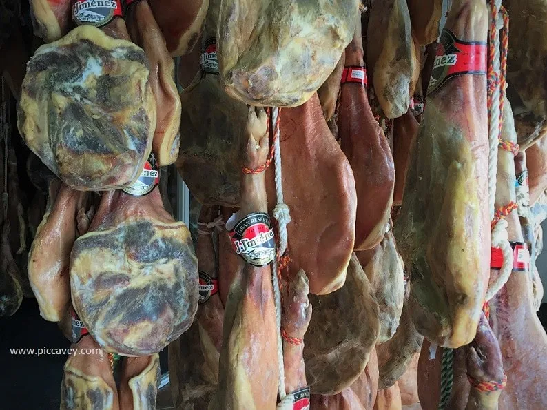 Serrano Spanish Ham in Granada Spain