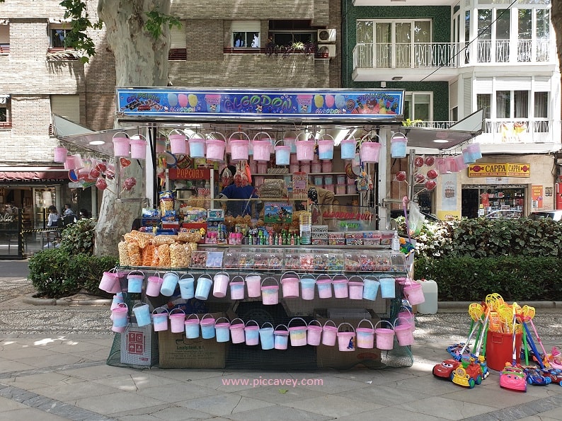 Candy Floss Stand in Granada Spain