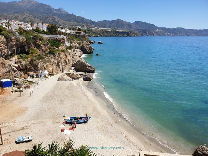 Beach in Nerja Balcon de Europa Costa del Sol Spanish Trip