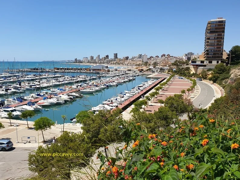 El Campello Spain View from Marina