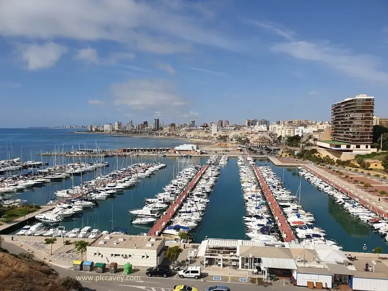 View of El Campello Harbour-