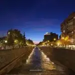 Genil River Granada Spain Nighttime