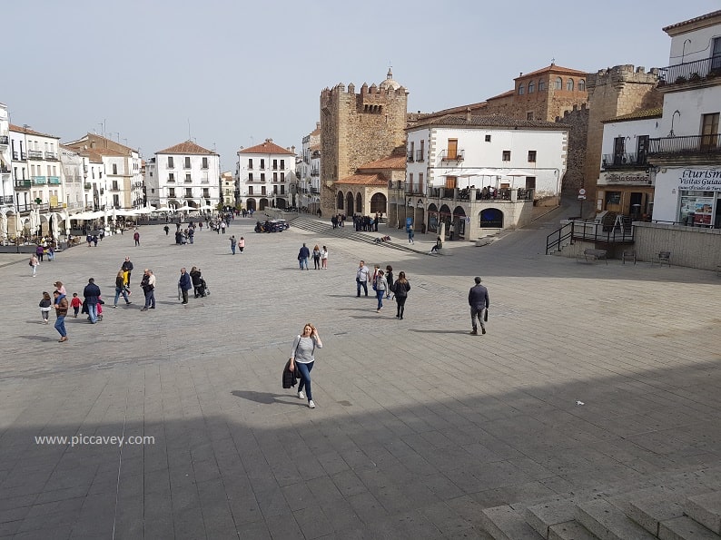 Main Square Caceres Extremadura