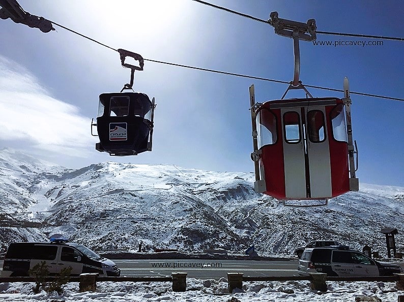 Sierra Nevada Spain Cable Car Ski Lift