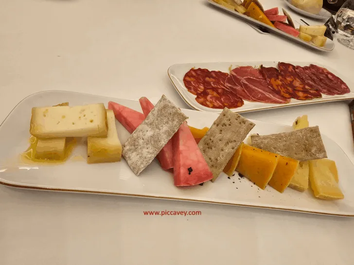 Cheese served at Parador de Trujillo - Typical Extremadura Food in Spain